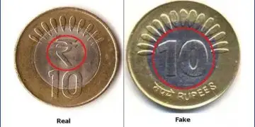 10 के नकली सिक्कों को ऐसे पहचाने