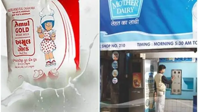 मदर डेयरी व अमूल के दूध के सैंपल फेल.. 1 मदर डेयरी व अमूल के दूध के सैंपल फेल..