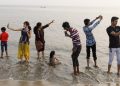 INDIA. Mumbai. Chowpatty Beach. 2018.