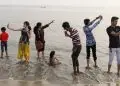INDIA. Mumbai. Chowpatty Beach. 2018.