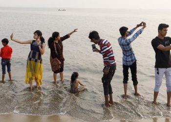 INDIA. Mumbai. Chowpatty Beach. 2018.