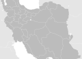 Blank Map Iran With Water Bodies