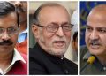 Arvind Kejriwal Anil Baijal Manish Sisodia PTI