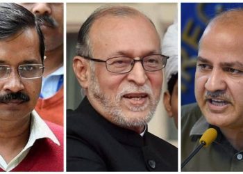 Arvind Kejriwal Anil Baijal Manish Sisodia PTI