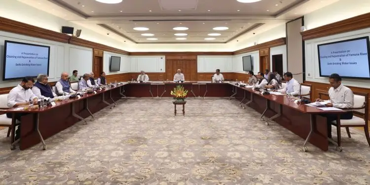 pm-modi-yamuna-river-cleaning-review-april-2025