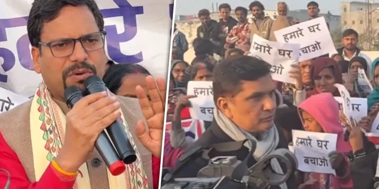 aap protest sanjeev jha 1