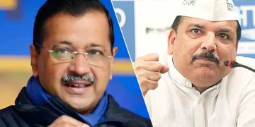 arvind kejriwal and sanjay singh
