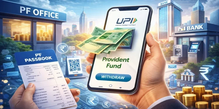 pf withdrawl via upi
