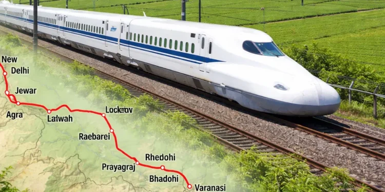 delhi varanasi bullet train