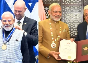 pm modi receive top awards from both israel and palestine