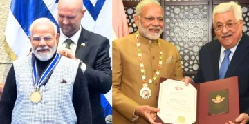 pm modi receive top awards from both israel and palestine