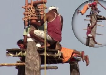 Meghnath Mela: 60 फीट ऊंचे स्तंभ पर हैरतअंगेज कारनामे, उल्टा लटककर झूला झूलने की अनोखी परंपरा 4 10