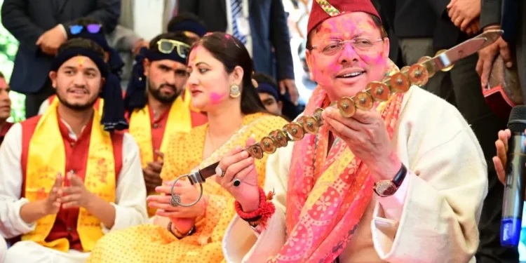 pushkar singh dhami holi festival