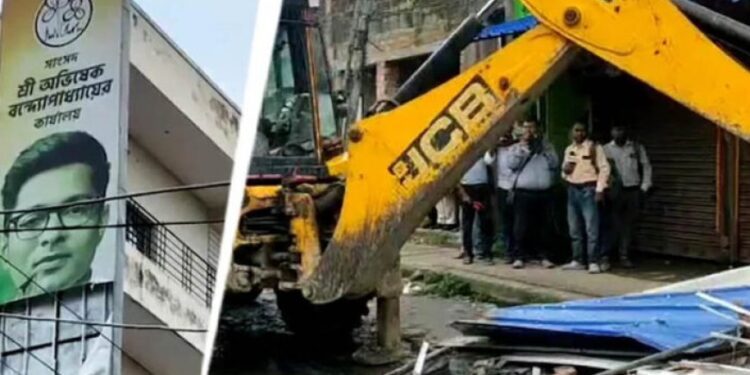 अभिषेक बनर्जी के कथित अवैध दफ्तर पर चला बुलडोजर, तीन Jcb से ढहाई जा रही पांच मंजिला इमारत 1 1739 344170144955618166 187440753347967454 232794 640217751566 523380582