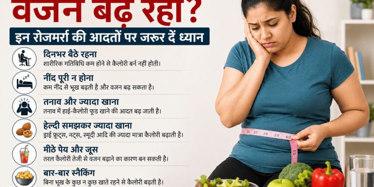 खाना कम फिर भी वजन बढ़ रहा? इन रोजमर्रा की आदतों पर जरूर दें ध्यान
