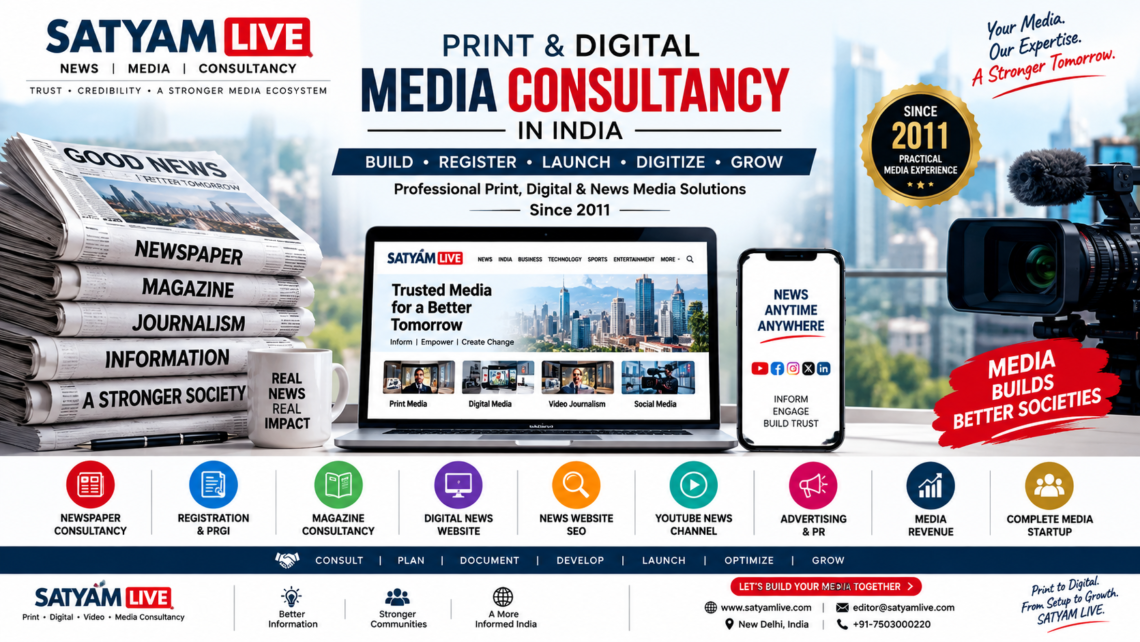 Print And Digital Media Consultancy 1 Print & Digital Media Consultancy SATYAM LIVE