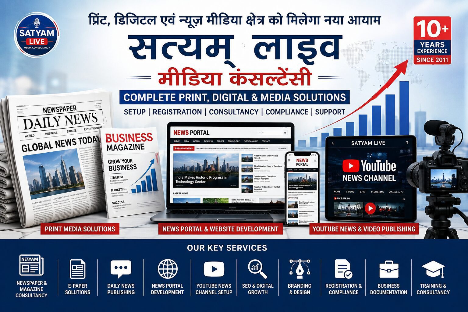 प्रिंट, डिजिटल एवं न्यूज़ मीडिया क्षेत्र को मिलेगा नया आयाम, 'सत्यम् लाइव मीडिया कंसल्टेंसी' ने शुरू की समग्र मीडिया सेवाएँ 2 file 00000000646482118e5c8b20cc1f1411