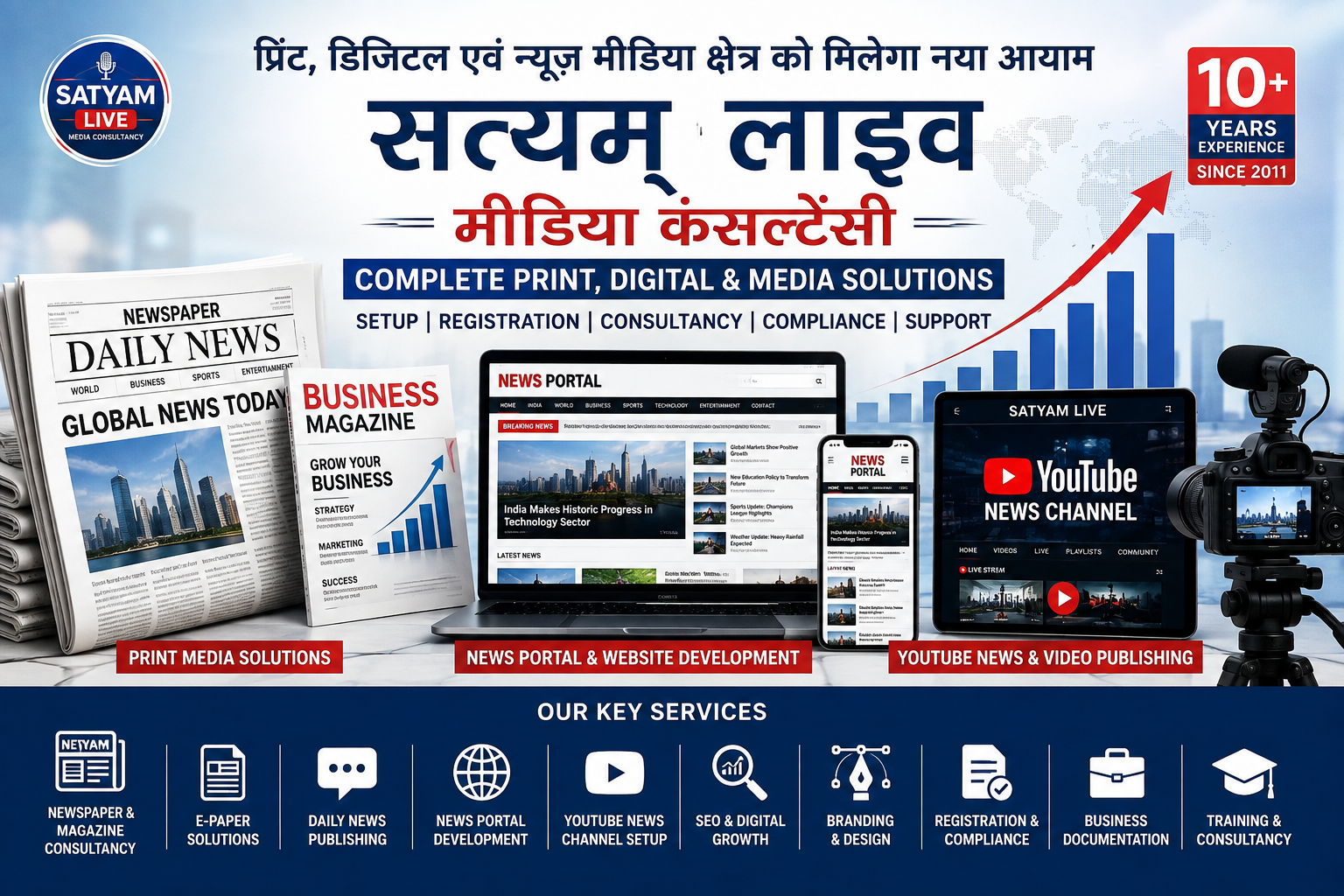 प्रिंट, डिजिटल एवं न्यूज़ मीडिया क्षेत्र को मिलेगा नया आयाम, 'सत्यम् लाइव मीडिया कंसल्टेंसी' ने शुरू की समग्र मीडिया सेवाएँ 2 file 00000000646482118e5c8b20cc1f1411