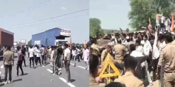 आगरा में UGC मुक्ति मोर्चा का ट्रैक्टर मार्च, बैरिकेडिंग तोड़ यमुना एक्सप्रेसवे पहुंचे प्रदर्शनकारी; पथराव के बाद पुलिस ने खदेड़ा