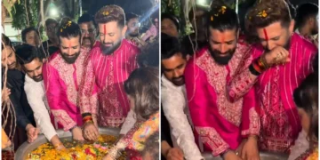 गणपति विसर्जन में भावुक हुए चिराग पासवान और विशाल सिंह, आंखों से छलके आंसू; वीडियो वायरल