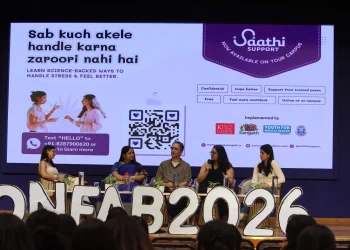 Participants and speakers at Mental Health Confab 2026, organised by Youth for Mental Health in association with Sangath.